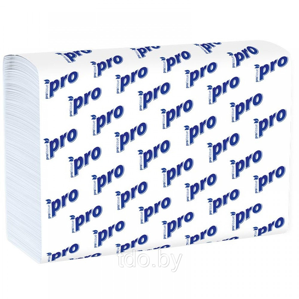 Полотенца бумажные двухслойные Z-сложения PROtissue Premium, 21*23см, плотн.1сл. 16г/м2, 190л