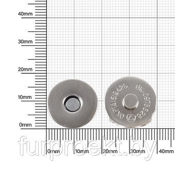 Магн,кнопка КД 0878 18мм никель роллинг Y