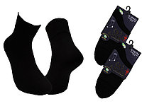Мужские черные носки с ослабленной резинкой