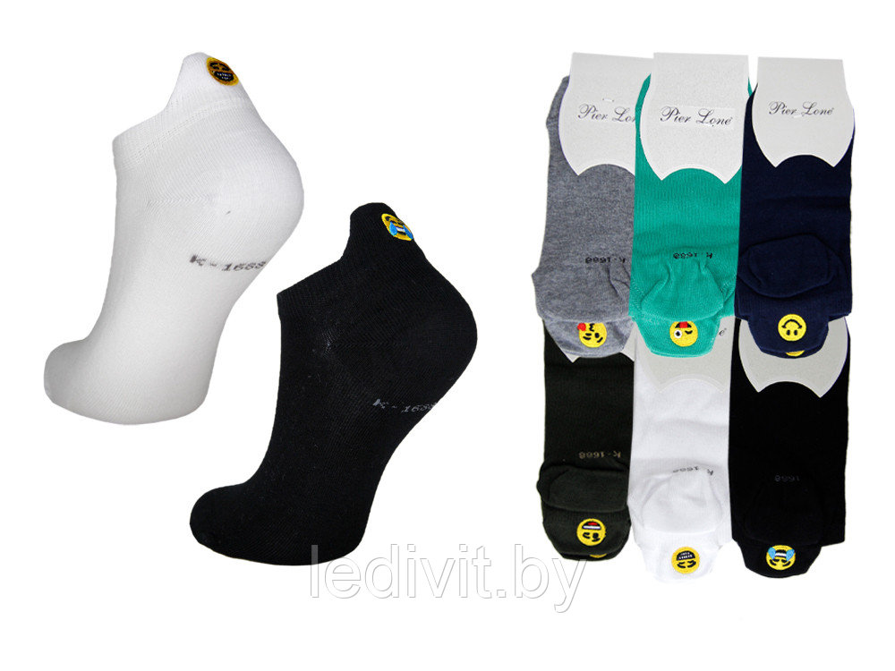 Женские укороченные носки с вышивкой - фото 1 - id-p209273584
