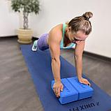 Блок для йоги и фитнеса UNIX Fit 1 шт (голубой), фото 6