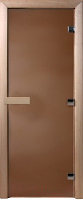 Стеклянная дверь для бани/сауны Doorwood Теплая ночь 200x70