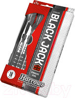 Набор дротиков для дартса Harrows Steeltip Black Jack / 842HRED90122