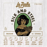 Струны для акустической гитары La Bella 710-12M