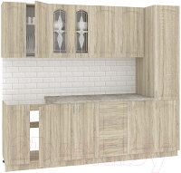 Готовая кухня Кортекс-мебель Корнелия Ретро 2.4м