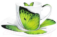 Чашка с блюдцем Taitu Freedom Butterfly 1-891-B