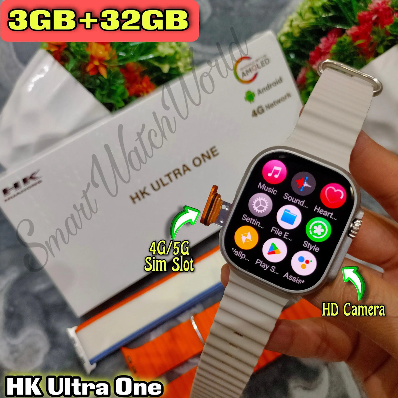 Умные часы HK ULTRA ONE /AMOLED/NFC/bluetooth - фото 1 - id-p224736559