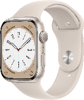 Apple Watch Series 8 41мм, алюминий цвета «сияющая звезда», ремешок цвета «сияющая звезда», MNP63