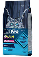 Сухой корм для кошек Monge Cat Bwild Low Grain Adult (анчоус) 10 кг