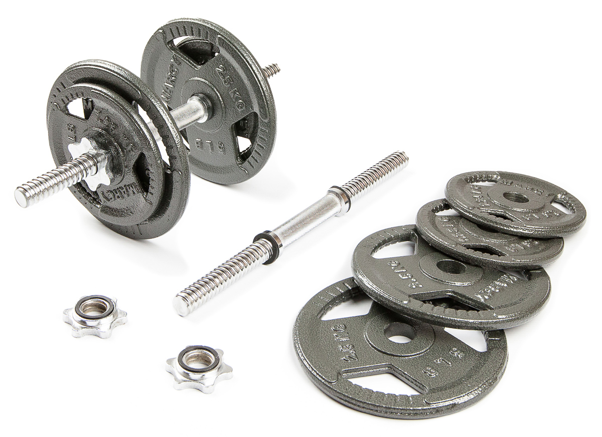 Набор гантелей с железной ручкой HAMMERTONE 2х9.5