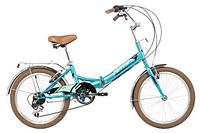 Подростковый велосипед складной 20 дюймов для взрослых подростков путешествий FOXX 20SFV.SHIFT.GN4 зелёный