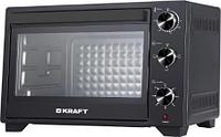 Кухонная компактная электропечь на дачу кухню электрошкаф жарочный шкаф настольный KRAFT KFC-MO 200 HBL