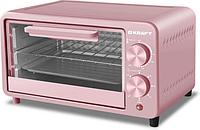 Мини печь для выпечки дачи дома кухни пиццы бутербродов электрическая печка KRAFT KFC-MO 90 HP розовая