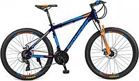 Велосипед легкий мужской скоростной с дисковыми тормозами PIONEER ACTIVE 27,5 дюймов колеса и рама 18" синий
