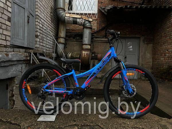 Велосипед подростковый горный Stels Navigator 430 md (2022)Синий. - фото 3 - id-p70295347