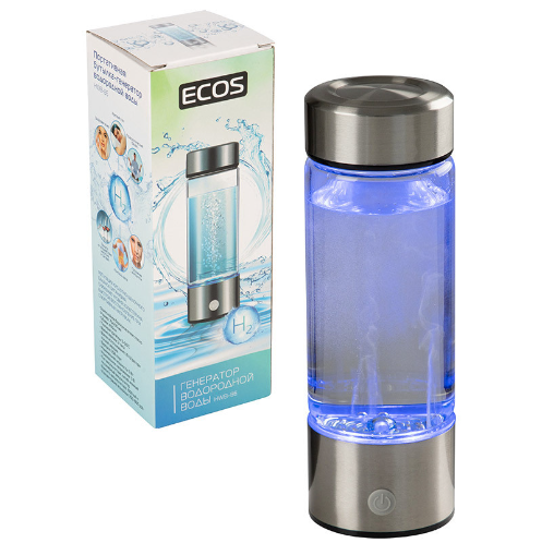 Портативная бутылка-генератор водородной воды ECOS 400мл.-источник здоровья вашей семьи! - фото 4 - id-p224285757