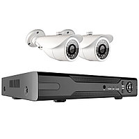 Комплект видеонаблюдения GINZZU HK-422D (регистратор + 2 цилиндрических камеры)
