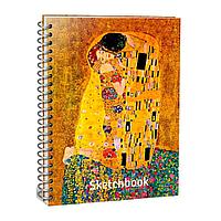 Скетчбук "Климт. Поцелуй", А5, 100 листов, разноцветный