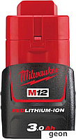 Аккумулятор Milwaukee M12B3 (12В/3 Ah)