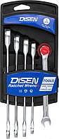 Ключи трещоточные набор 5 предметов DISEN DSD1502