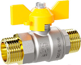 Кран шаровый 1" нар.-нар. бабочка (ГАЗ) PN 40 LD LD.47.354.25