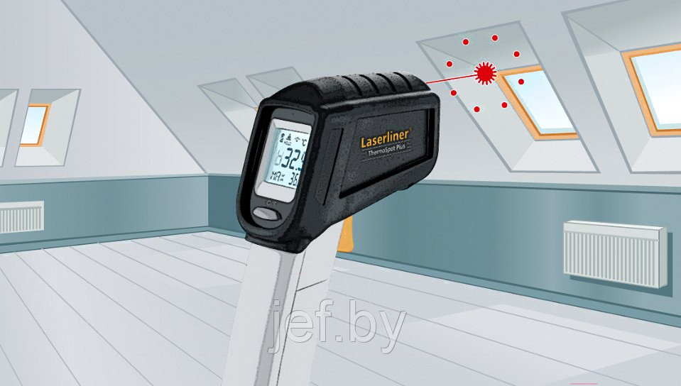 Инфракрасный термометр THERMOSPOT PLUS LASERLINER 082.042A - фото 2 - id-p195485293