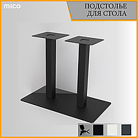Подстолье для столa DUO БАШНЯ черный Лофт Премиум матовый / муар | Mico