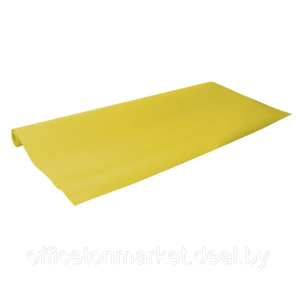 Бумага декоративная в рулоне "Coloured Kraft", 3x0,7 м, 65 г/м2, желтый - фото 1 - id-p223832608