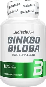 Витамины Ginkgo Biloba, 80 мг, Biotech USA - фото 1 - id-p222636412