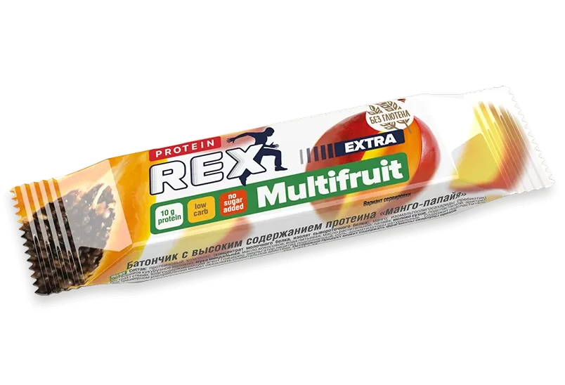 Батончик 25% Protein Rex Extra, манго-папайя - фото 1 - id-p222636521