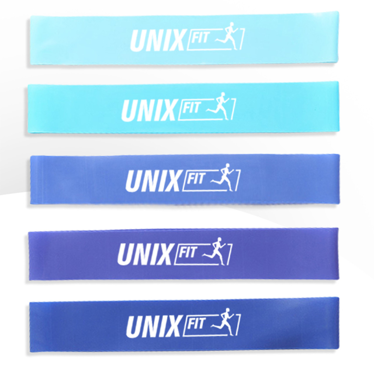 Резинки для фитнеса UNIX Fit (5 цветов, синий) - фото 1 - id-p226609232