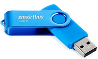 Флеш-накопитель SmartBuy Twist 32 Gb, корпус синий