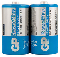 Батарейка солевая GP PowerPlus D, R20, 1.5V, 2 шт.