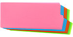 Разделители для папок-регистраторов пластиковые OfficeSpace 240*100 мм, 12 л., 4 цвета