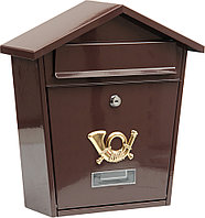 Ящик металлический почтовый 380х320х105мм коричневый VOREL 78582