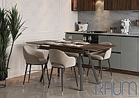 Стол обеденный RAUM № 1 - Дуб Бурбон/Черный (МК Стиль)