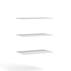 Шкаф 2д Доп полки (3шт) Белый Система Чикаго