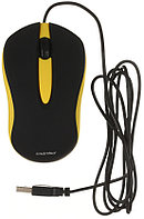 Мышь компьютерная Smartbuy One SBM-329 USB, проводная, черно-желтая
