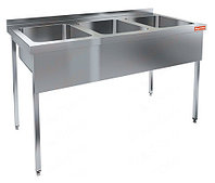 Ванна моечная цельнотянутая 3-гнездовая