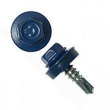 Саморез кровельный 4,8х35 RAL5005 синий насыщенный, PT1, металл/дерево (упак/200шт) - IMK00387