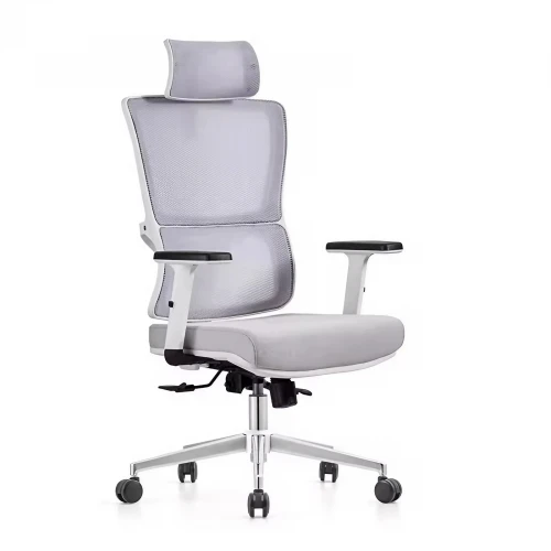 Кресло SitUp VICTORIA сhrome (сетка Light Gray/ткань Light Gray)