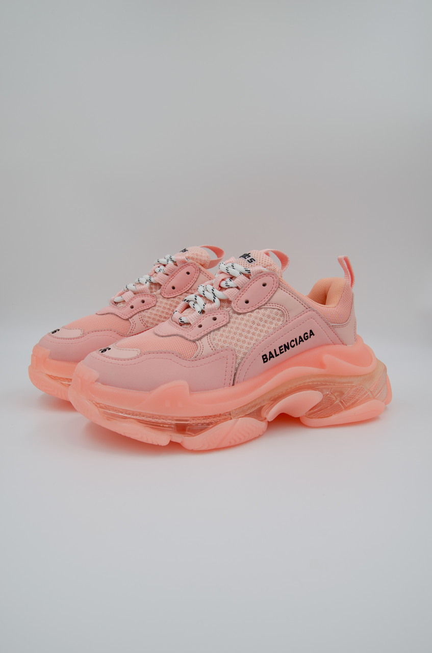 Кроссовки Balenciaga Triple S Pink Clear Sole - фото 1 - id-p133447937