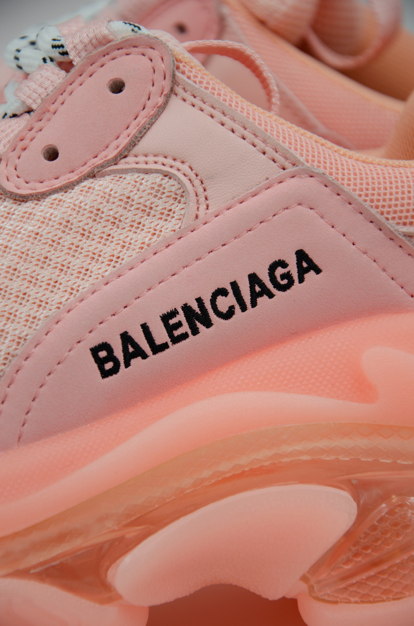 Кроссовки Balenciaga Triple S Pink Clear Sole - фото 9 - id-p133447937