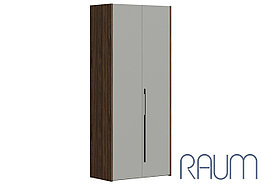 Шкаф-купе RAUM ШК-002 (двери справа+глад.доска) - Шиншилла Серая/Дуб Бурбон (МК Стиль)