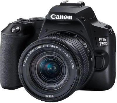 Зеркальный фотоаппарат Canon EOS 250D kit ( EF-S 18-55mm f/3.5-5.6 IS III), черный - фото 1 - id-p226075082