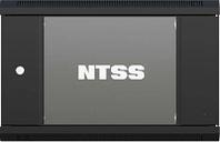 Шкаф коммутационный NTSS NTSS-W9U6045GS-BL настенный, стеклянная передняя дверь, 9U, 570x370x450 мм