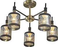 Люстра средней высоты Escada Detroit 599/5P E27*60W Antique brass/Black