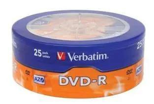 Оптический диск DVD-R Verbatim 4.7ГБ 16x, 25шт., wagon wheel [43730] - фото 2 - id-p227300285