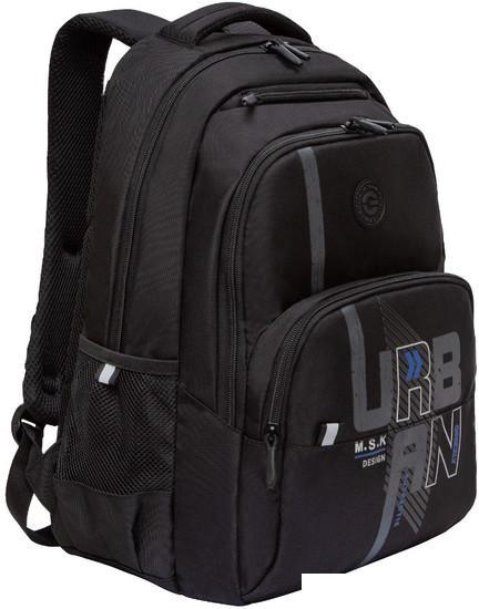 Школьный рюкзак Grizzly RU-430-2 (черный/синий) - фото 1 - id-p227322752