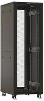 Шкаф серверный Hyperline TTBR-3268-DD-RAL9004 напольный, перфорированная стальная передняя дверь, 32U,